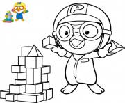 Printable Pororo play toys coloring pages