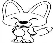 Printable Eddy Fox from Pororo the little Penguin coloring pages