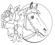 beautiful horse and rose for teens