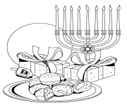 Free Printable Hanukkahs coloring pages