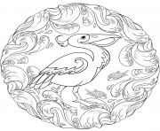 pelican mandala animal