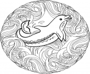 dolphin mandala animal