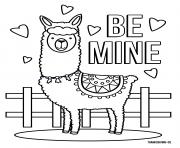 Llama Be Mine Love