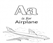 letter a is for airplane travel