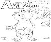 letter a is for adam