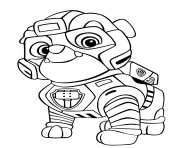 Printable Strong Rubble Mighty Pups coloring pages