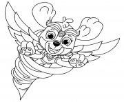 Mighty Pups Flying Skye for Kids coloring pages