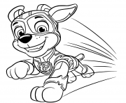 Printable Paw Patrol Mighty Pups Chase coloring pages
