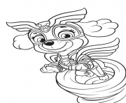 Printable Mighty Pups Skye coloring pages