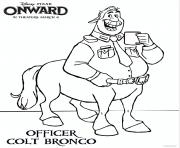 Printable Onward Officer Colt Bronco coloring pages
