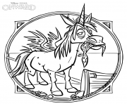 Printable Onward Winged Unicorn coloring pages