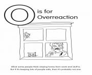 O is for Overreaction