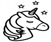 unicorn emoji kawaii stars