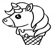 cute unicorn ice cream kawaii