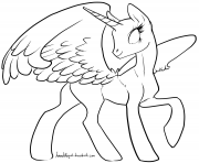 alicorn cute baby coloring pages