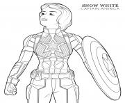 captain america snow white disney avengers