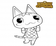 Printable animal crossing purrl coloring pages