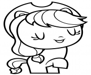 Printable MLP of Applejack coloring pages