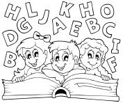 students back to school book alphabet