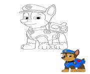 Printable Chase Super Spy Paw Patrol Member No 2 coloring pages