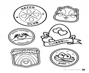 Color Your Own Hatch Club Patches