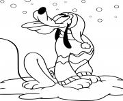 Pluto eating falling snow
