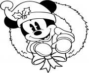 Classic Mickey in a wreath