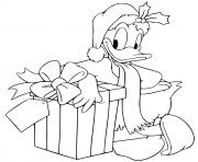 Donald leaning against present