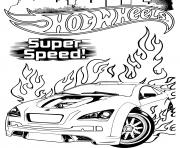 Printable Hot Wheels Super Speed coloring pages