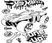 Printable hot wheels tune up coloring pages