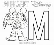 M for Mickey Mouse Pirate Disney