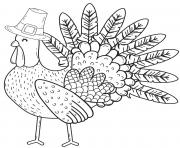 thanksgiving turkey wearing pilgrim hat