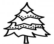Simple to color Christmas tree