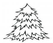 Simple blank Christmas tree