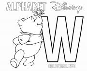 Letter W Winnie The Pooh Alphabet Disney