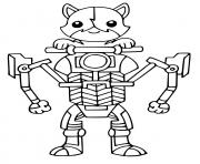 Printable Kit Cat Fortnite coloring pages