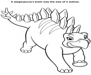 Printable Dinosaur Stegosaurus from Dino Rescue Page coloring pages