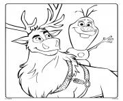 Olaf and Sven from Disney Frozen 2