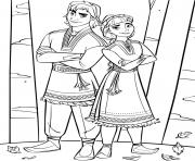 Printable Frozen 2 New Characters Honeymaren and Ryder coloring pages