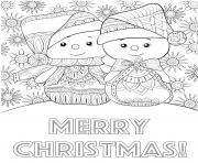 christmas for adults snowmen patterned merry