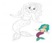 Mermaid Princess with Crown