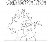 Printable Adopt Me Guardian Lion coloring pages