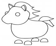 Printable Roblox Adopt Me Horse coloring pages