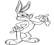 bugs bunny with carrot rabbit