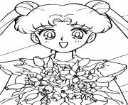 Sailor Moon with flowers