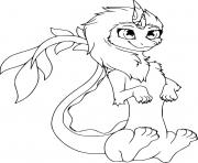 Printable Cute Sisu Dragon coloring pages