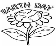 earth day flower card