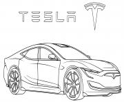 Printable voiture tesla coloring pages