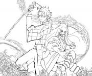 Tanjiro and Nezuko in battle demon slayer