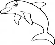 Funny Cartoon Dolphin